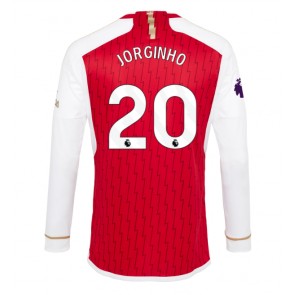 Arsenal Jorginho Frello #20 Replica Home Stadium Shirt 2023-24 Long Sleeve